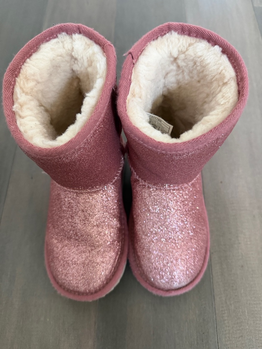 UGG Kids Glitter Pink Booties - Picture 2 of 7